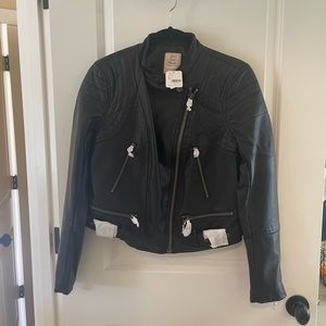 Free People Vegan Leather Jacket